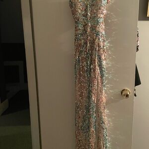 Elegant Sequin Prom Dress